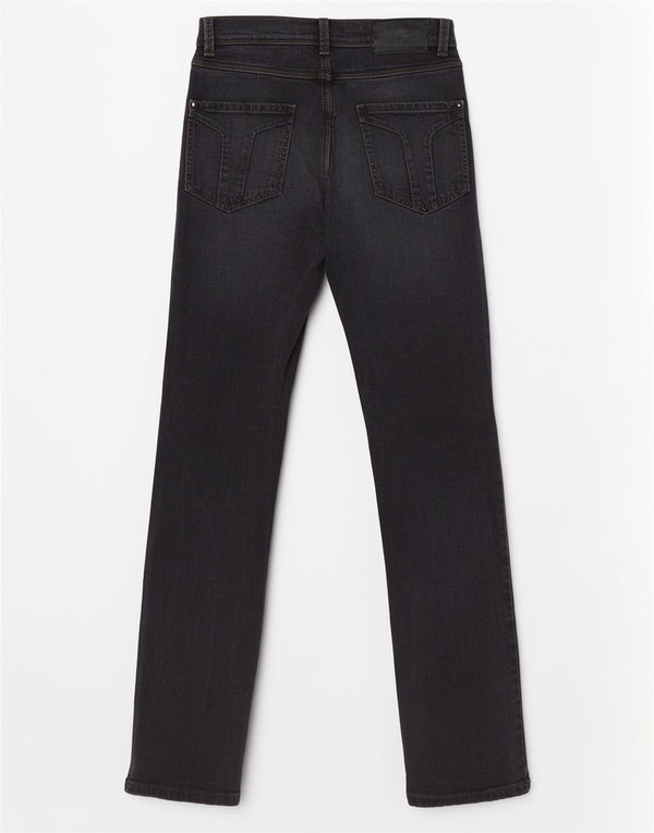Jeans Straight Uomo Trussardi W29 L32 Cotone Grigio