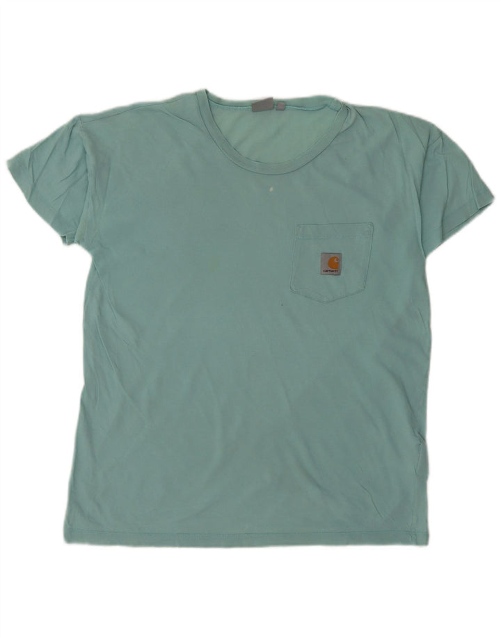 T-shirt da uomo Carhartt Top Small in cotone turchese