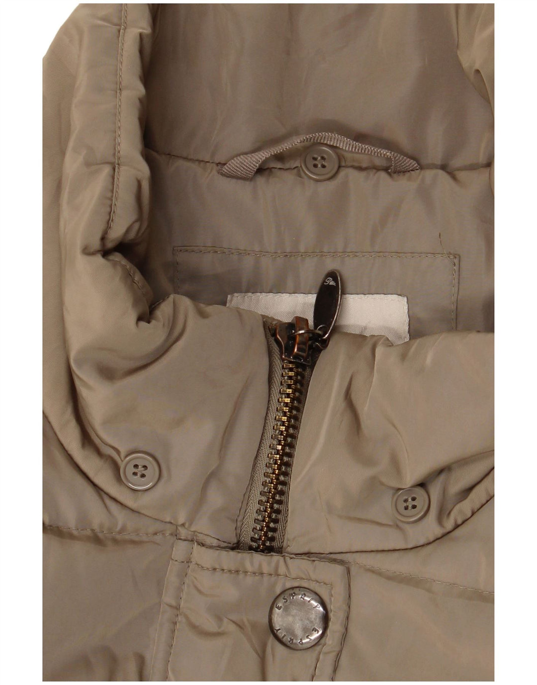 Cappotto imbottito da donna Esprit UK 16 grande poliestere kaki