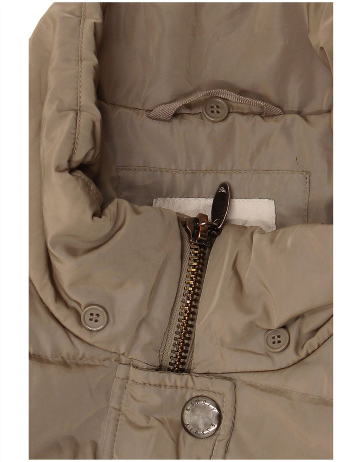 Cappotto imbottito da donna Esprit UK 16 grande poliestere kaki