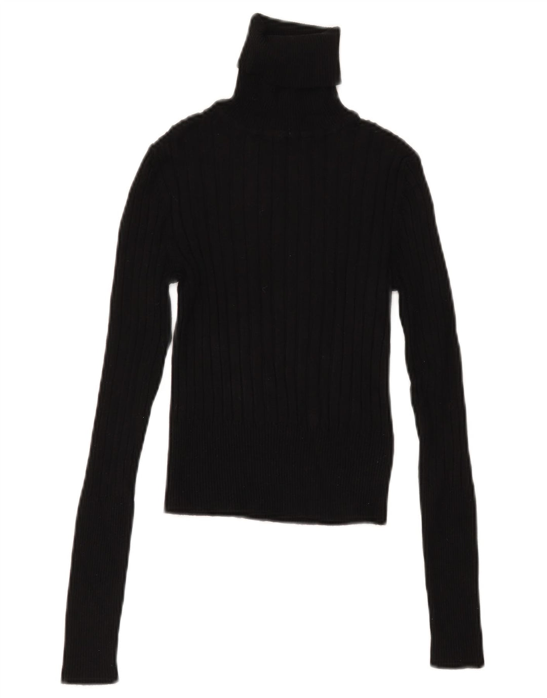 Maglione corto da donna Zara con collo alto, taglia UK 12, medio, nero
