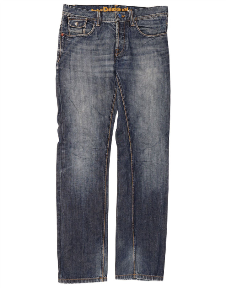 Jeans dritti da uomo Desigual W30 L33 cotone blu