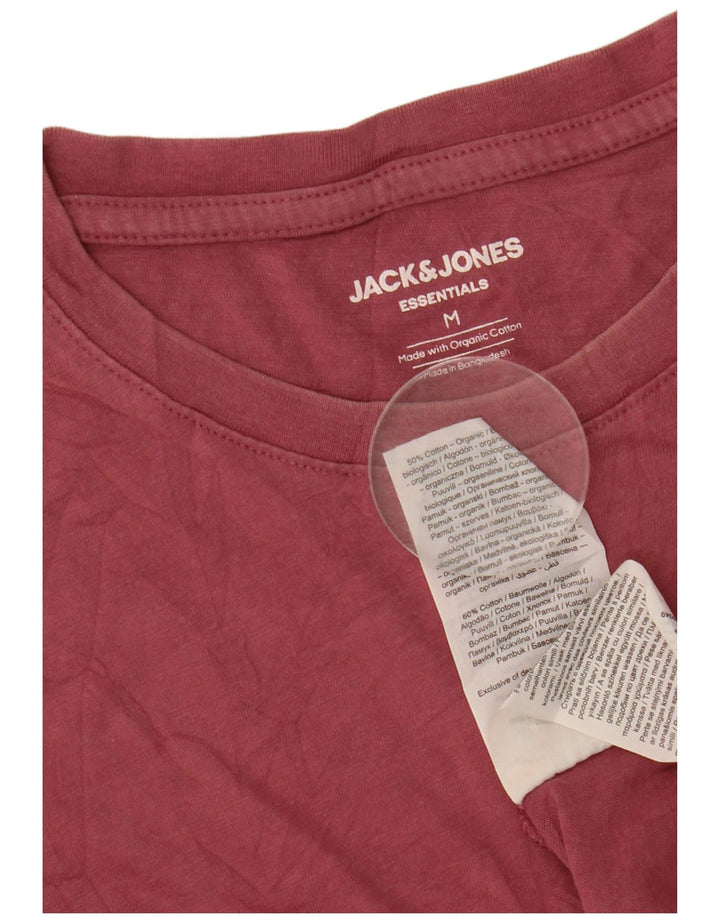 T-shirt da uomo Jack & Jones Top in cotone rosa medio