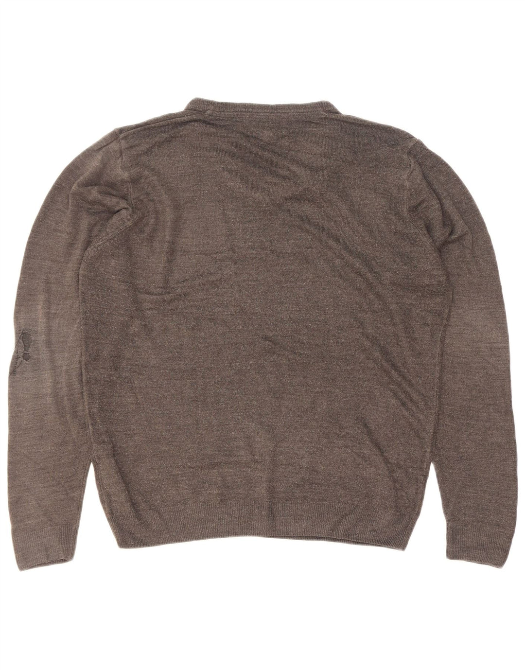 Maglione da uomo con scollo a V Marks & Spencer in acrilico grigio medio