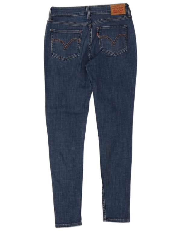 Levi's Donna 535 Jeans Super Skinny Distressed W29 L30 Cotone Blu