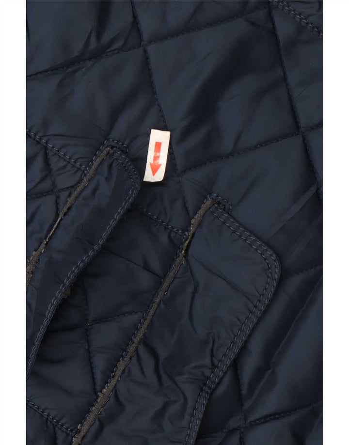 Giacca trapuntata da uomo Zara UK 44 2XL Poliestere blu navy