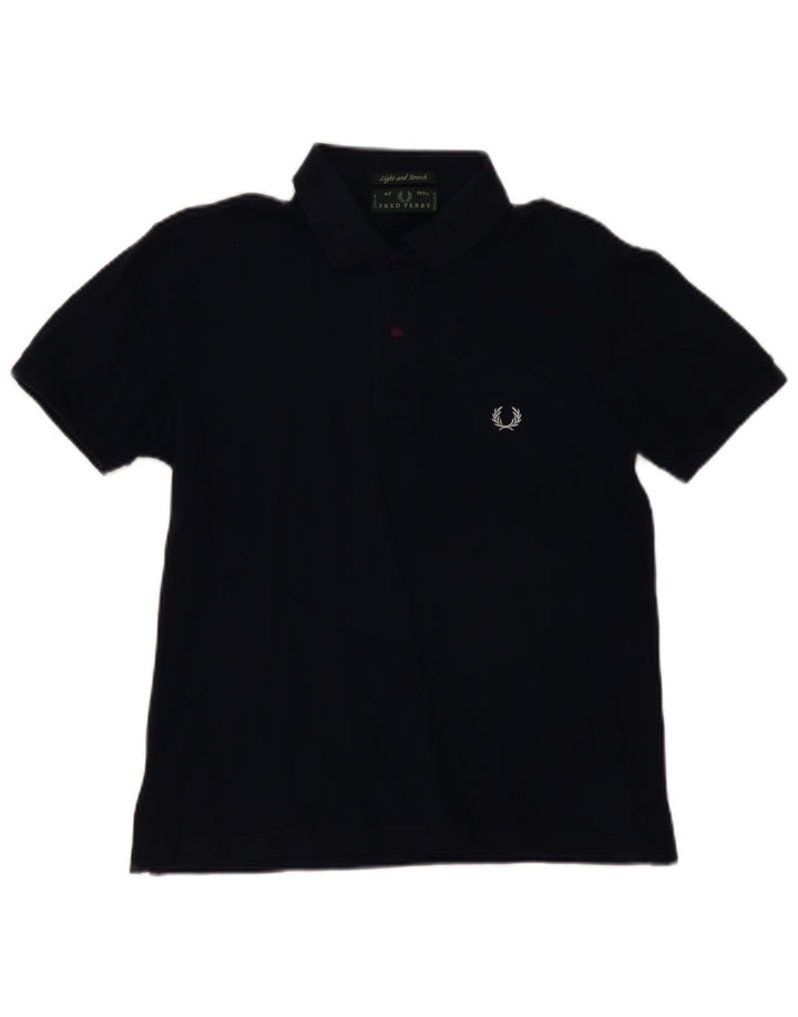 Polo da uomo Fred Perry in cotone blu navy medio