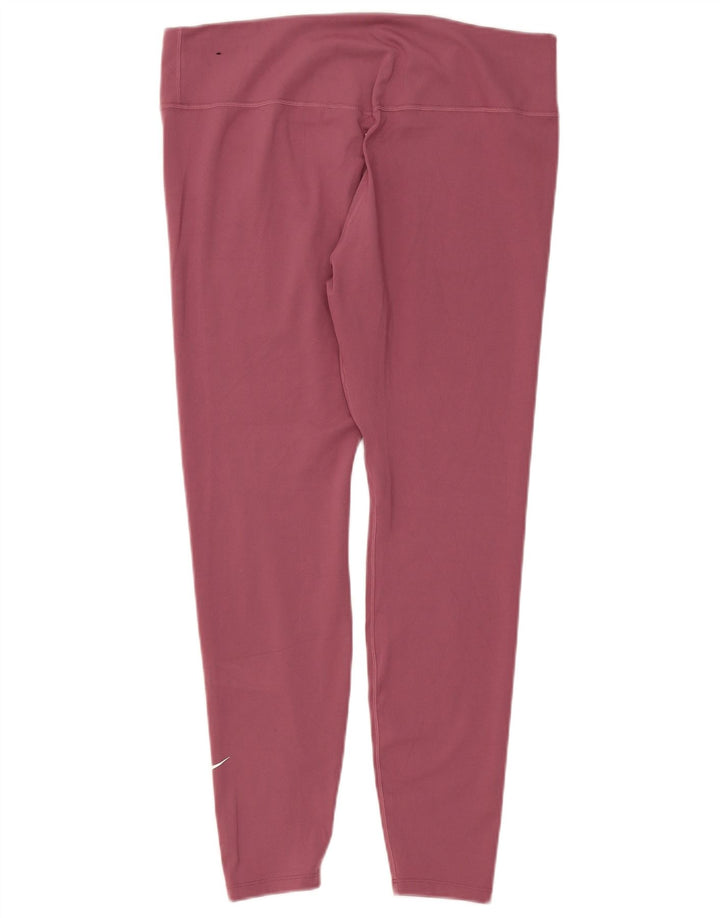 Leggings Nike Dri Fit da donna UK 18 XL poliestere rosa
