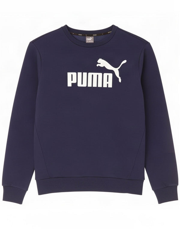 Puma Felpa con grafica da uomo Maglione Medium Blu Navy Cotone