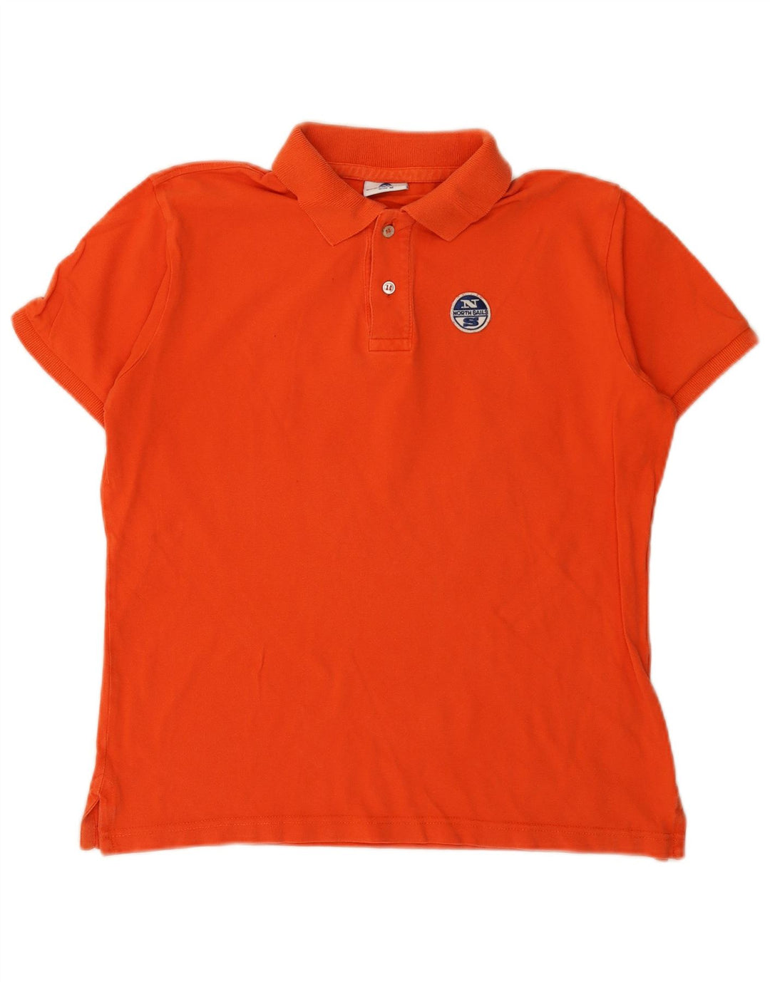 Polo da uomo North Sails in cotone arancione medio