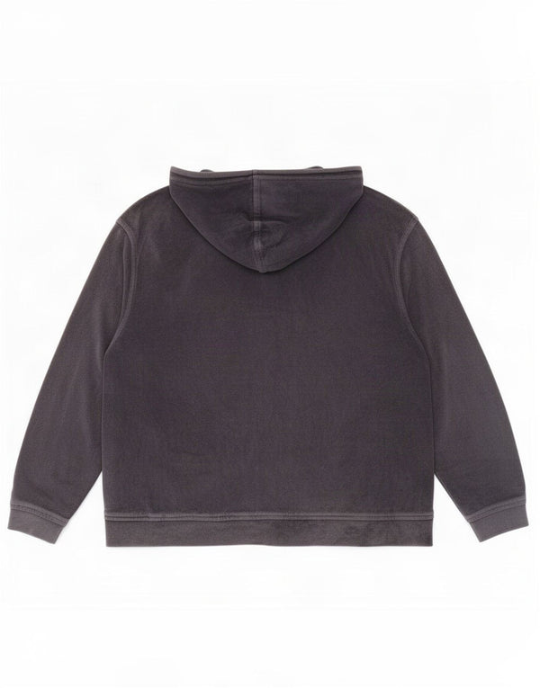 Maglione con cappuccio e zip in velluto da donna Reebok UK 14 medio blu navy