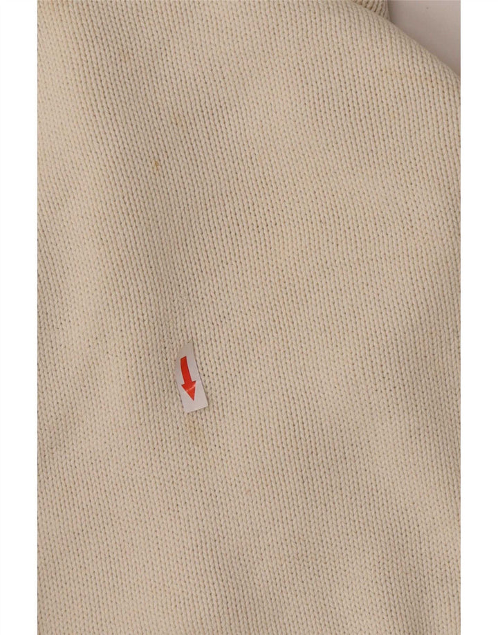 Maglione maglione girocollo da uomo Chaps 4XL cotone beige