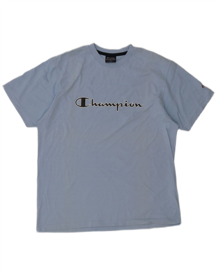 T-shirt grafica da uomo Champion Top grande blu