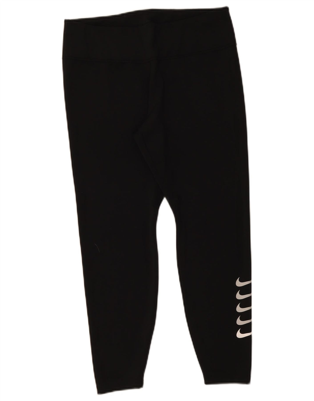 Leggings Nike Dri Fit Graphic Crop da donna UK 14 Large Nero Poliestere