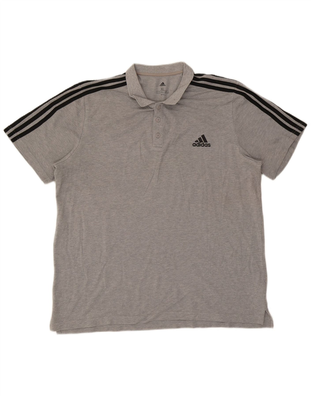 Polo Adidas da uomo XL in cotone grigio