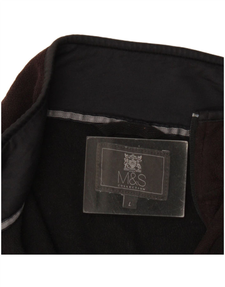 Gilet in pile da uomo Marks & Spencer UK 40 grande nero