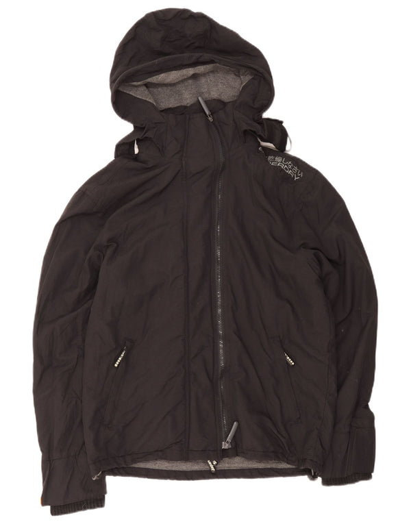 Giacca a vento con cappuccio da uomo Superdry The Windcheater UK 36 Small Nera