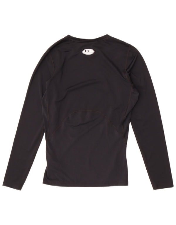 Under Armour Mens Heat Gear Top manica lunga grande poliestere nero