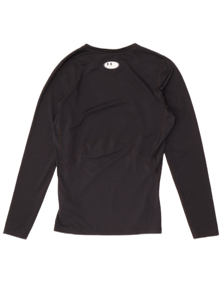 Under Armour Mens Heat Gear Top manica lunga grande poliestere nero