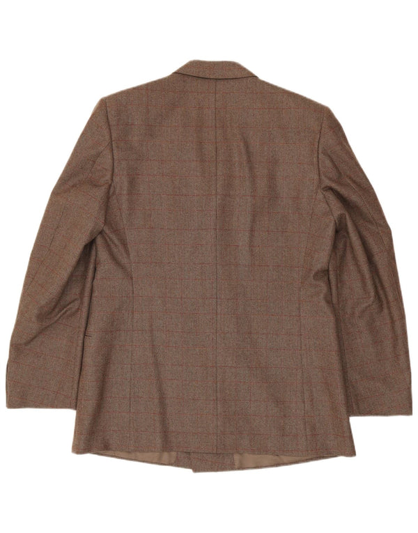 Corneliani Giacca Blazer Doppiopetto Uomo IT 50 Large Marrone Check