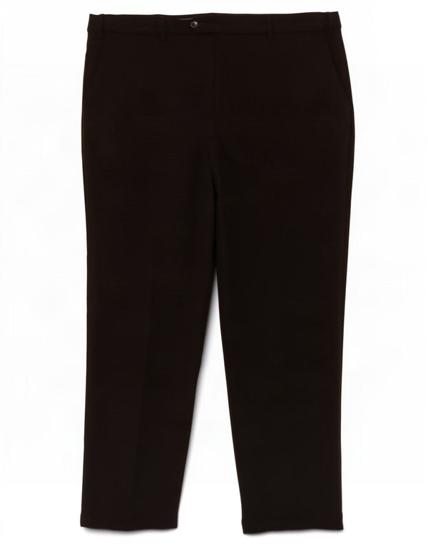 Pantaloni da abito dritti da uomo Marks & Spencer W38 L29 poliestere nero
