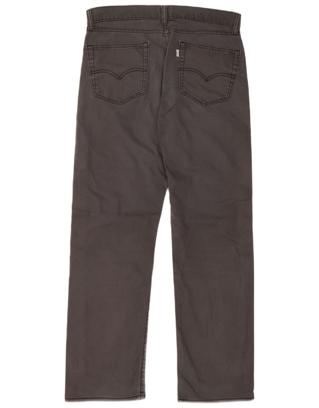 Pantaloni casual dritti da uomo LEVI'S W34 L32 in cotone grigio