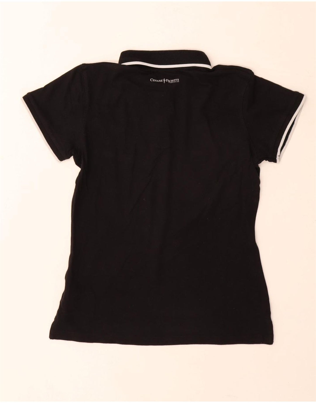 Polo da donna Cesare Paciotti UK 12 cotone medio nero