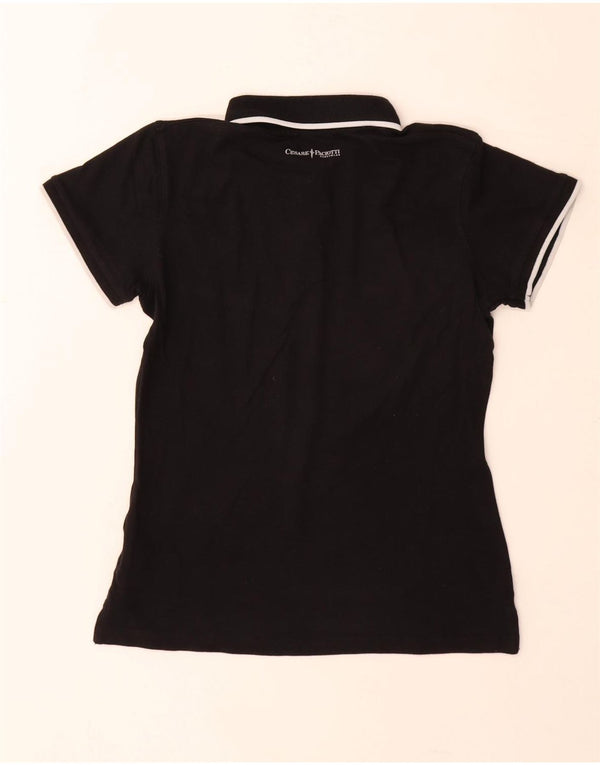 Polo da donna Cesare Paciotti UK 12 cotone medio nero