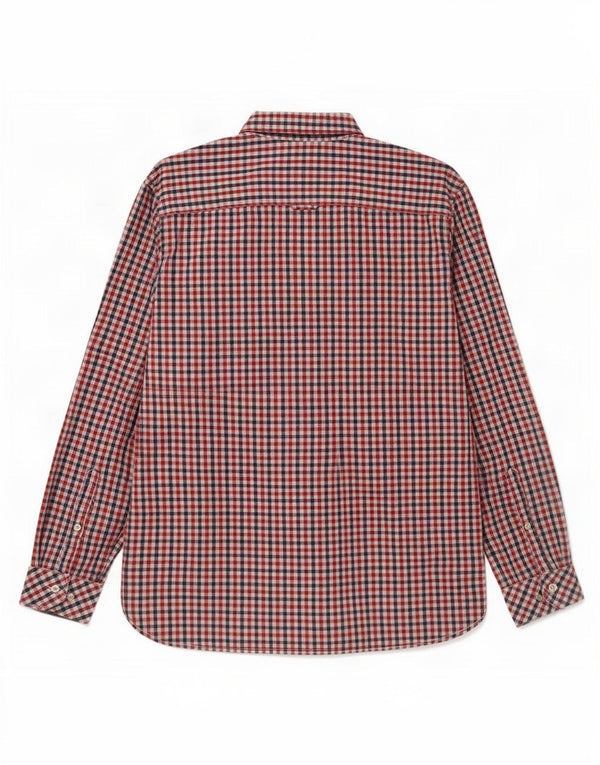 Camicia Joules da uomo dalla vestibilità classica, grande in cotone a quadretti rossi
