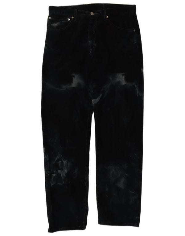 Levi's Uomo 521 Pantaloni dritti in velluto a coste W34 L32 Blu navy in cotone tie dye