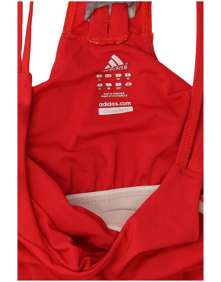 Canotta ADIDAS Clima 365 da donna UK 16 grande rossa
