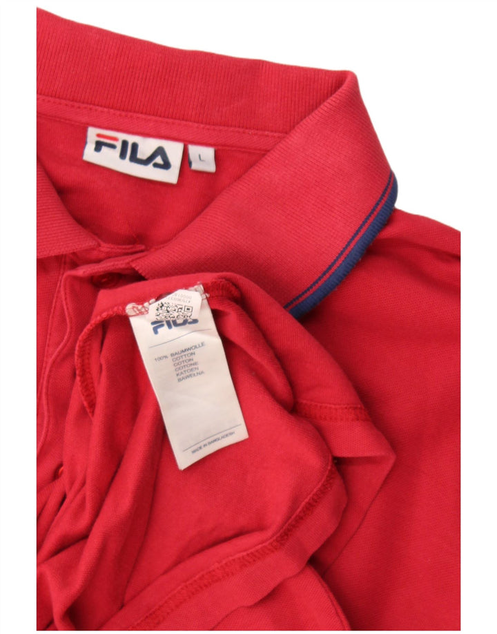 Polo da uomo Fila Large rossa
