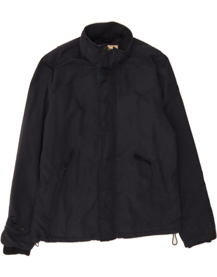 FAT FACE Mens Windbreaker Jacket UK 38 Medium Navy Blue Nylon Vintage Fat Face and Second-Hand Fat Face from Messina Hembry 
