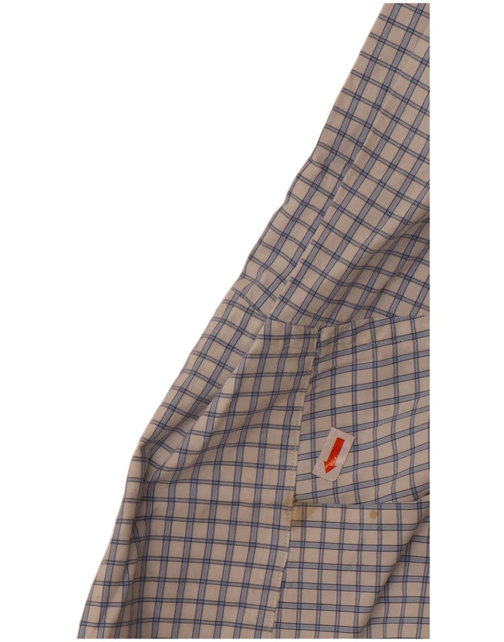 Camicia da uomo Eddie Bauer XL in cotone a quadri bianchi