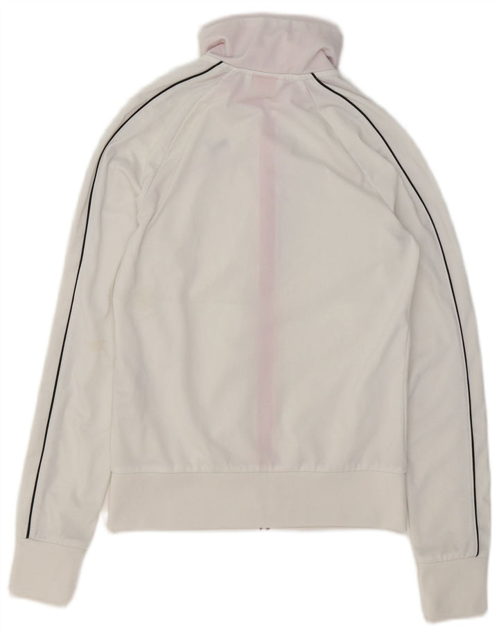 PUMA Womens Tracksuit Top Jacket UK 8 Small  White Polyester