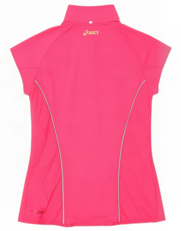 Gilet imbottito a maniche corte da donna Asics UK 6 XS poliestere rosa