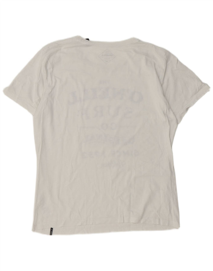 T-shirt grafica da uomo O'Neill Top in cotone bianco medio