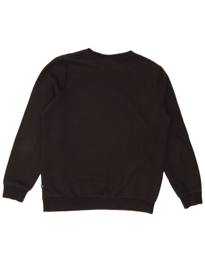 Felpa grafica da uomo PUMA, maglione medio, cotone nero