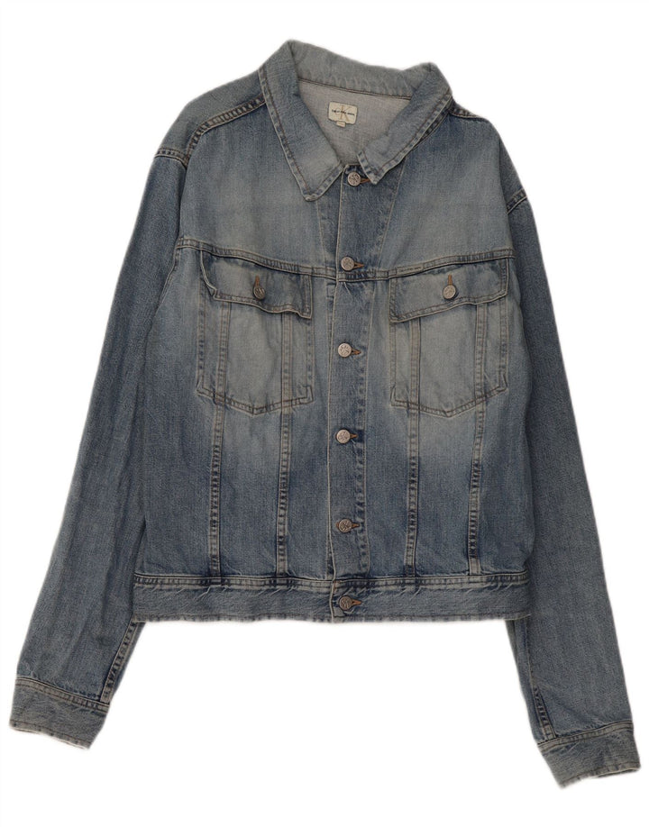 Giacca di jeans da uomo Calvin Klein Jeans UK 44 2XL cotone blu