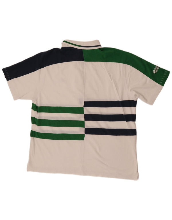 Polo da uomo Lacoste taglia 6 XL a righe bianche