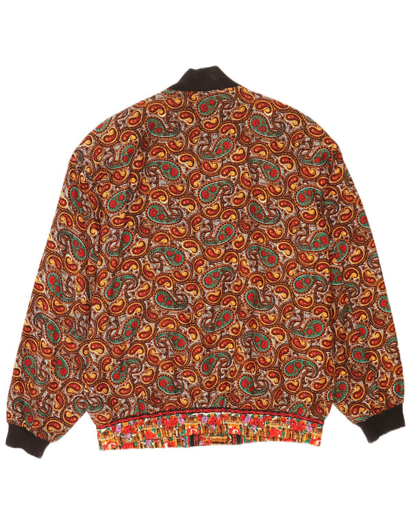 Astor Womens Oversized Bomber Jacket EU 36/38 Small Multicoloured Paisley