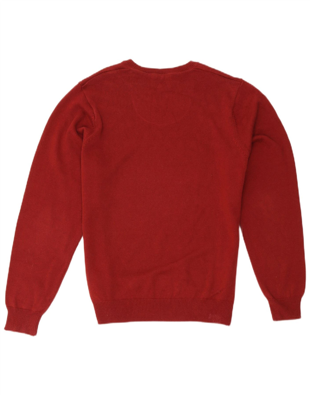 Maglione maglione girocollo da uomo Marks & Spencer blu Harbour rosso medio