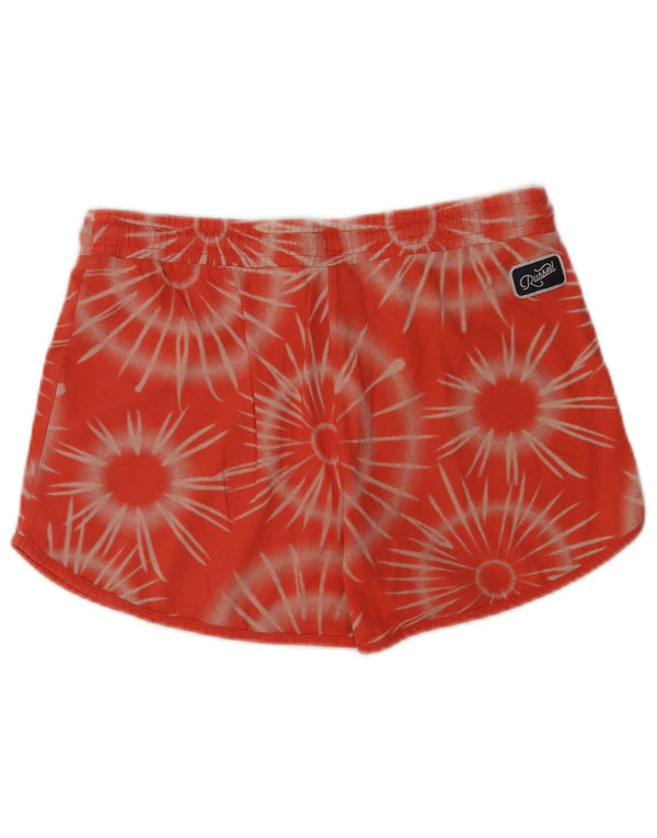 Pantaloncini sportivi grafici da donna Russell Athletic UK 12 Medium Red Tie Dye