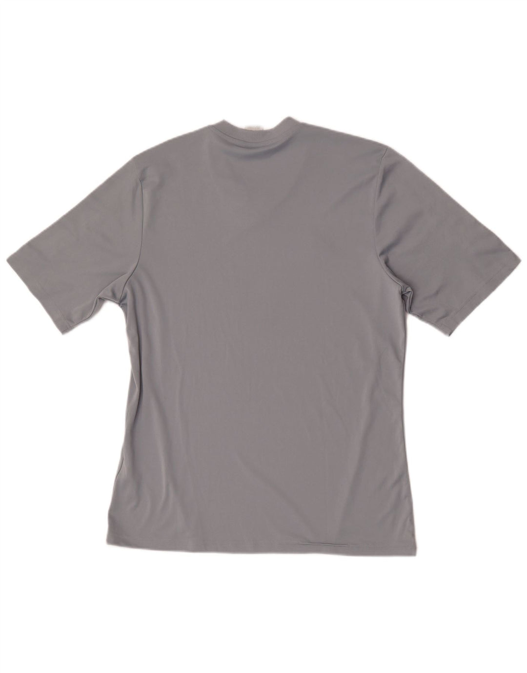 T-shirt da uomo Adidas Top grande in poliestere grigio