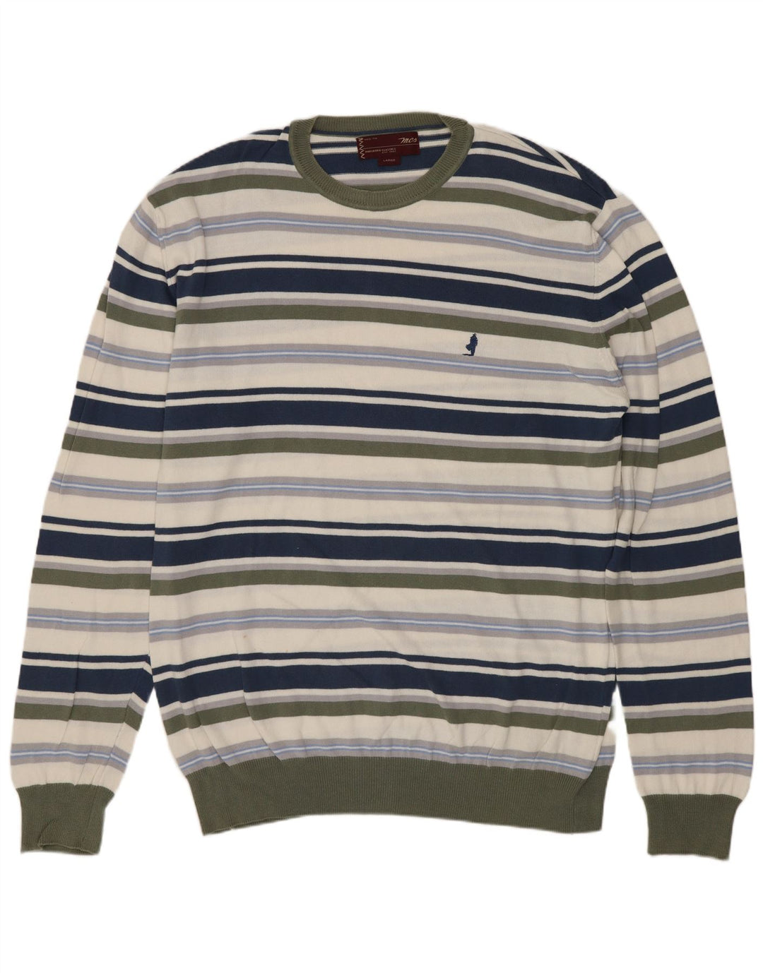 MARLBORO CLASSICS Maglione maglione girocollo da uomo grande multicolore