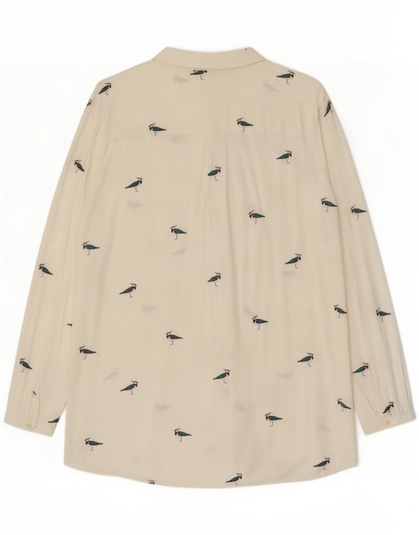 Joules Camicetta oversize da donna con motivo astratto UK 18 XL Bianca