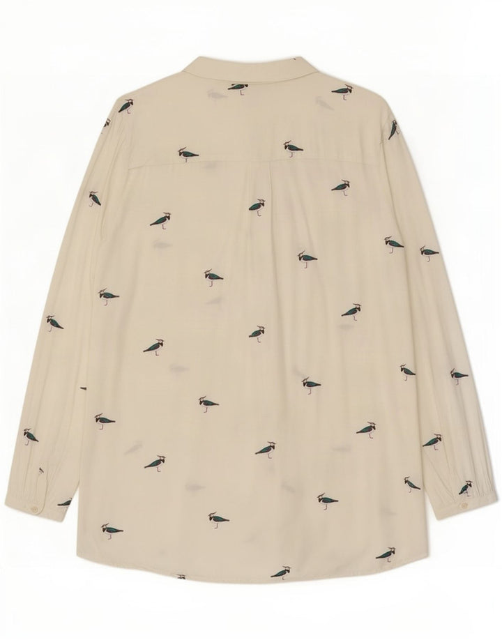 Joules Camicetta oversize da donna con motivo astratto UK 18 XL Bianca