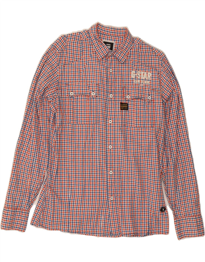 G-STAR Mens Shirt Large Red Check Cotton Vintage G-Star and Second-Hand G-Star from Messina Hembry 