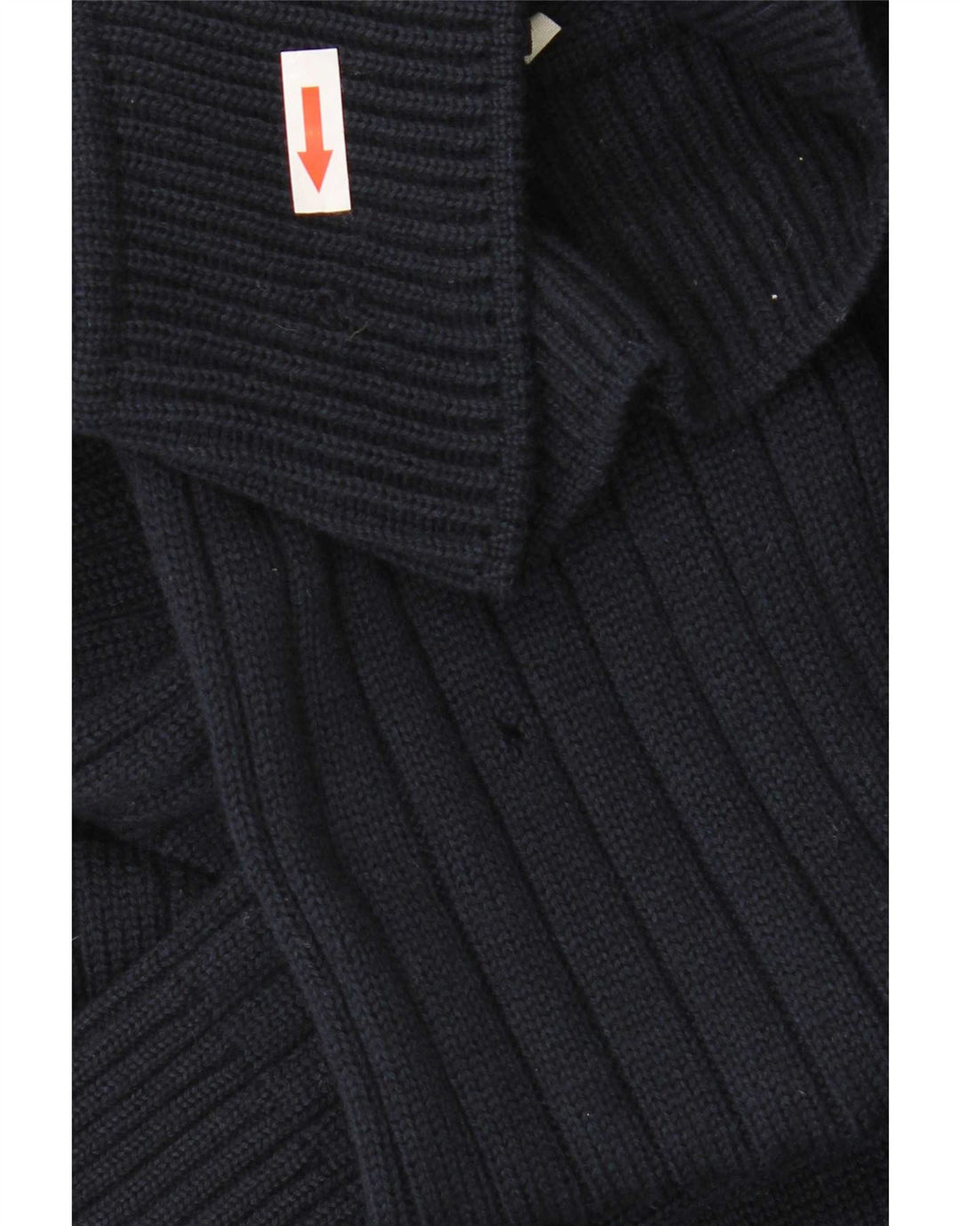Maglione cardigan da uomo Ranger IT 50 Lana vergine color block blu navy medio