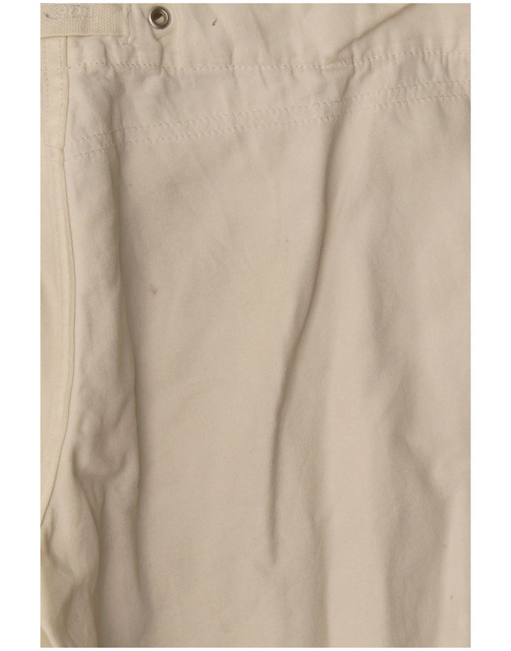 Pantaloncini chino da donna Diesel W26 piccoli in cotone bianco